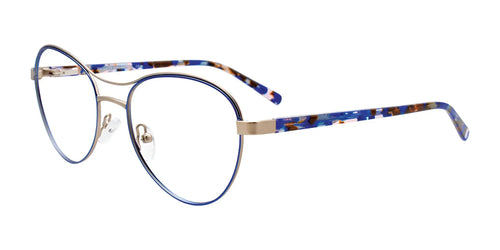 Paradox P5078 Eyeglasses / Size 53 / Satin Blue & Satin Silver