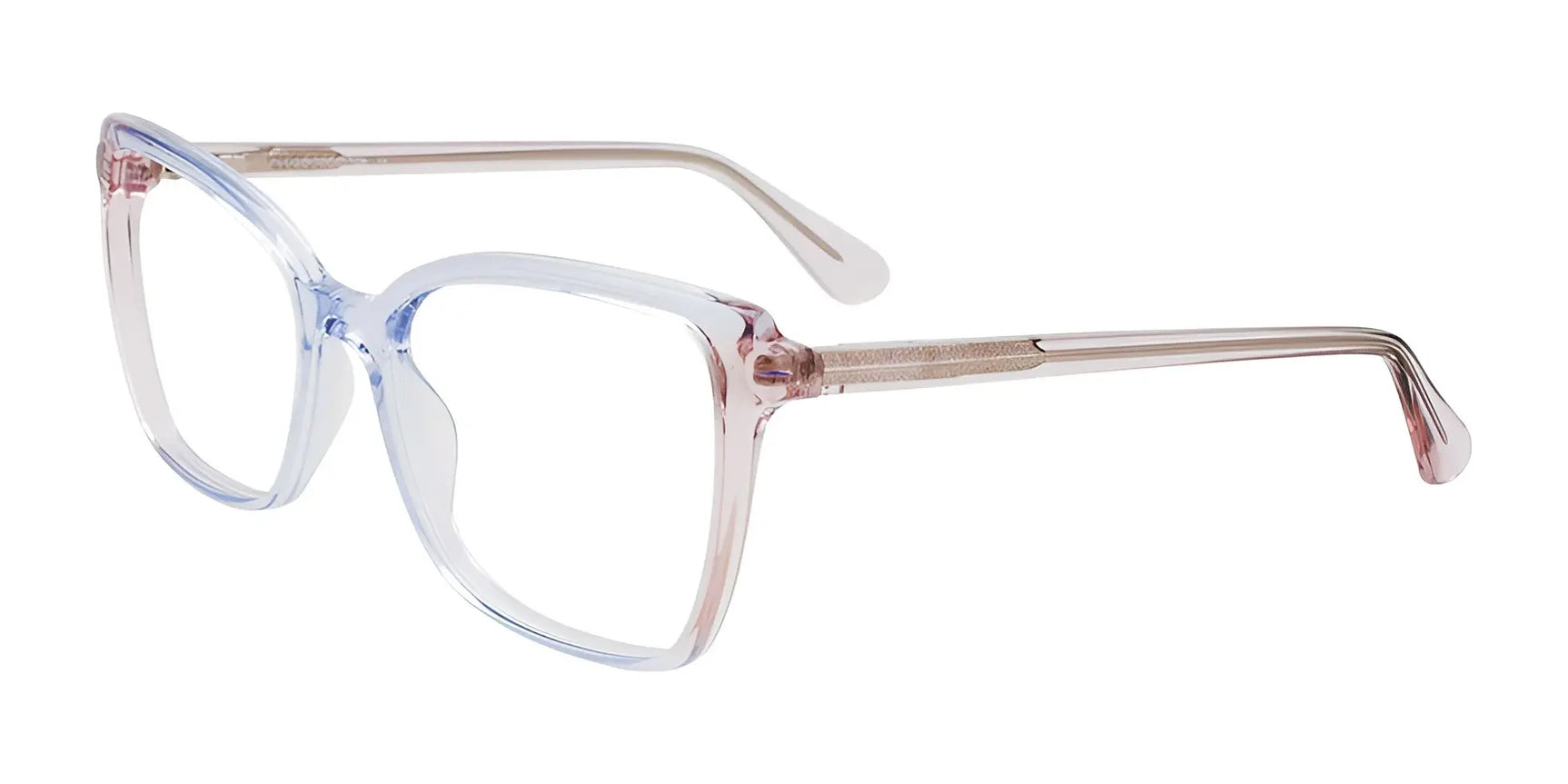 The Paradox P5082 Eyeglasses by Paradox feature clear, oversized square full-rim frames in light pink and blue, offering a modern update to any women's eyewear collection. The Paradox P5082 Eyeglasses by Paradox feature clear, oversized square full-rim frames in light pink and blue, offering a modern update to any women's eyewear collection.
