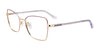 Paradox P5083 Eyeglasses | Size 53 / Shiny Light Lilac & Soft Gold