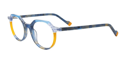 Paradox P5096 Eyeglasses / Size 47 / Multicolor Multipattern Blue & Amber /