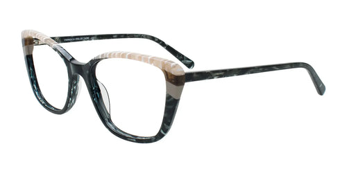 Paradox P5097 Eyeglasses / Size 52 / Black & Transparent Marble Black