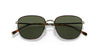 Polo PH3134 Sunglasses | Size 53 / Shiny Pale Gold / Bottle Green (3N 9.7%)