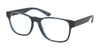 Polo PH2221 Eyeglasses | Size 54 / Shiny Transparent Blue №5698