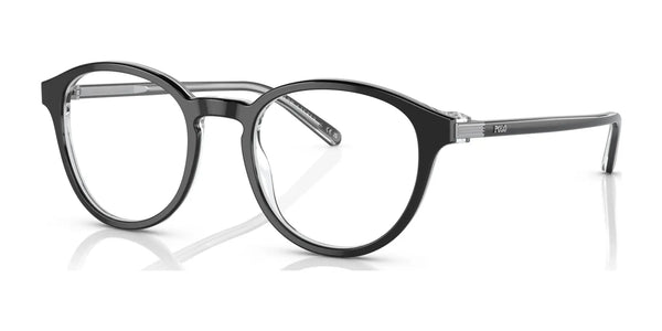 Polo PH2252F Eyeglasses | Size 50 / Shiny Black On Crystal №6026