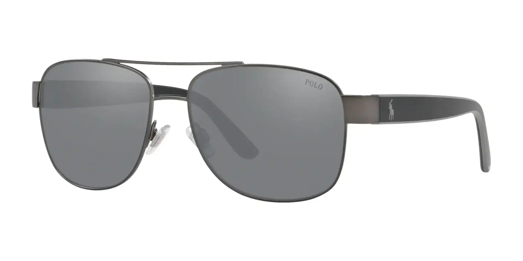 Polo PH3122 Sunglasses Matte Dark Gunmetal / Light Grey Mirror Black Polo PH3122 Sunglasses Matte Dark Gunmetal / Light Grey Mirror Black