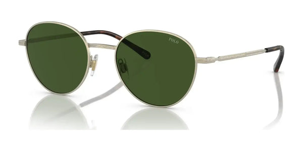 Polo PH3144 Sunglasses | Size 51 / Semi Shiny Pale Gold / Dark Green (3N 9.7%) №921171