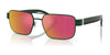 Polo PH3161 Sunglasses | Size 58 / Shiny Dark Green / Orange Mirror Red (2N 21%) №94816Q