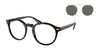 Polo PH4218F Eyeglasses with Sun-clips | Size 51 / Shiny Black / Dark Grey (3N 12.4%) №500187