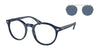 Polo PH4218F Eyeglasses with Sun-clips | Size 51 / Shiny Blue Havana / Dark Blue (3N 14.9%) №618380