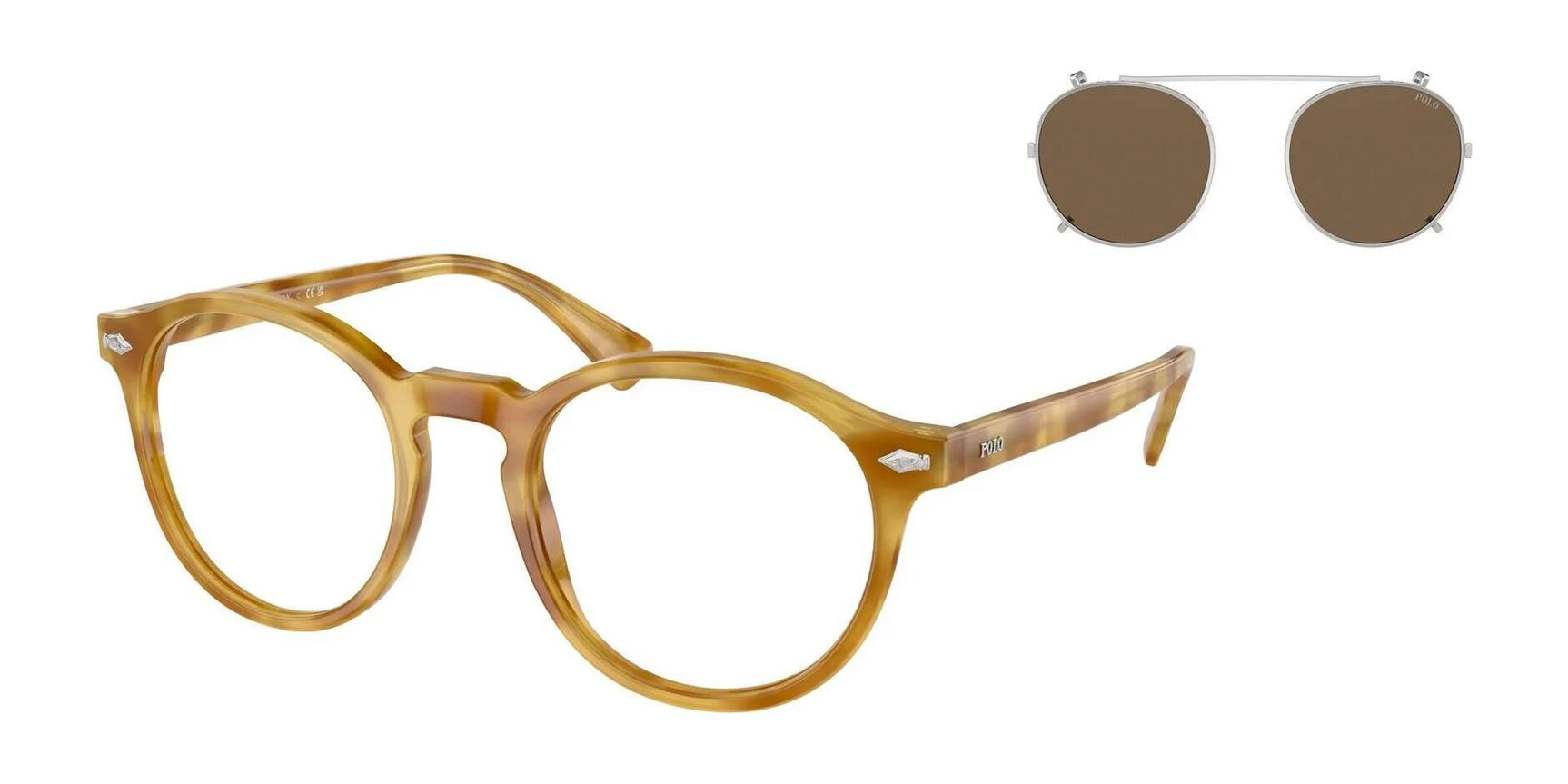 Polo PH4218F Eyeglasses with Sun-clips | Size 51 Polo PH4218F Eyeglasses with Sun-clips | Size 51