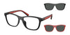 Polo PH4228U Eyeglasses with Sun-clips | Size 55 / Matte Black / Dark Grey (3N 12.4%) №500187