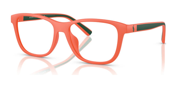 Polo PH4228U Eyeglasses | Size 55 / Matte Orange №546080 / Dark Blue (3N 14.9%)