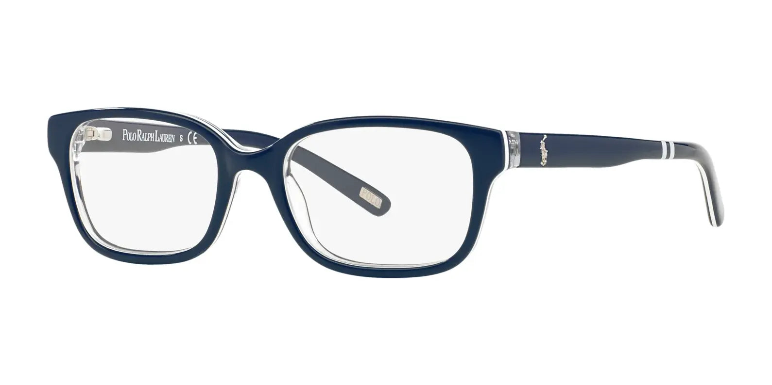Polo PP8520 Eyeglasses Navy Blue On White / Crystal Polo PP8520 Eyeglasses Navy Blue On White / Crystal