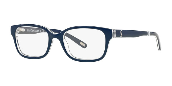 Polo PP8520 Eyeglasses / Navy Blue On White/Crystal №1246 / Size 46