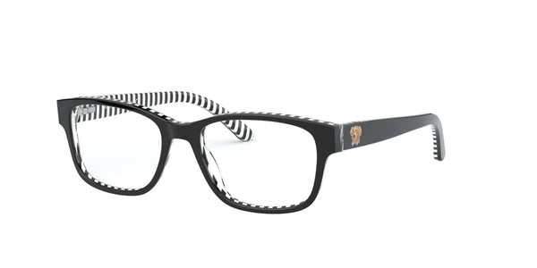 Polo PP8537 Eyeglasses / Shiny Black On Black / W Stripes №5879 / Size 47