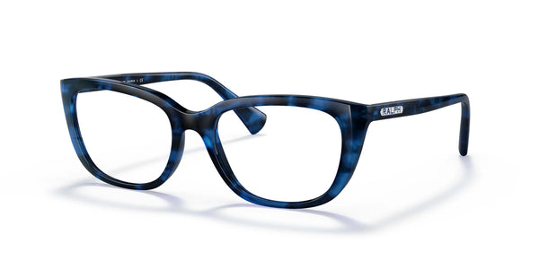 Ralph RA7125 Eyeglasses | Size 53 / Sponged Havana Blue