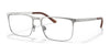 Ralph Lauren RL5110 Eyeglasses | Size 54 / Matte Silver On Shiny Silver №9414