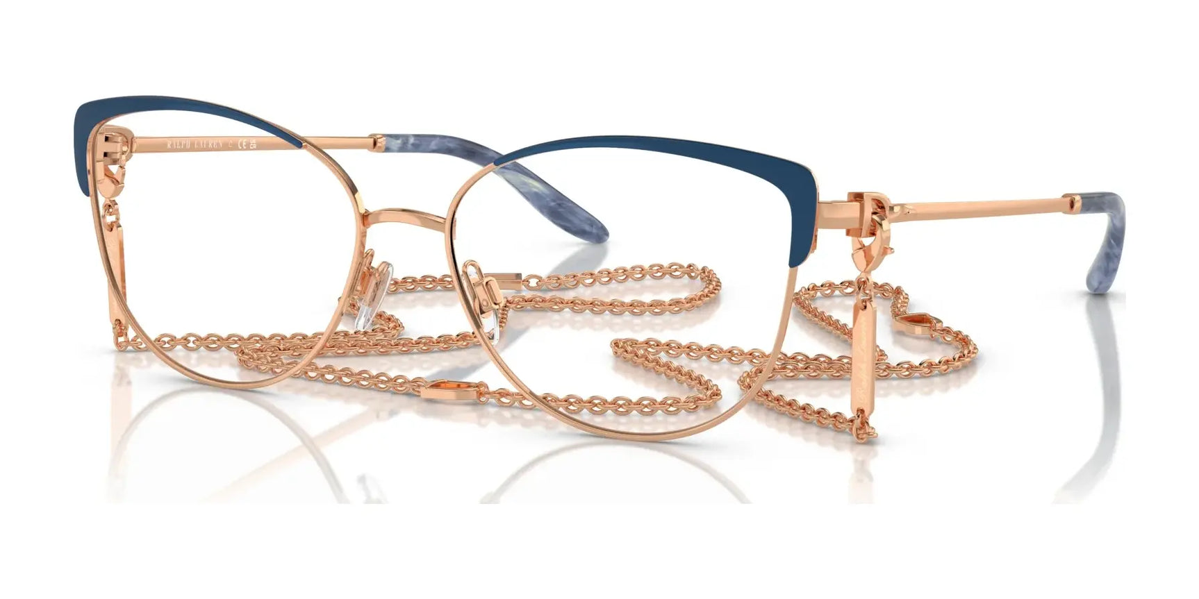 Ralph Lauren RL5123 Eyeglasses Blue / Rose Gold Ralph Lauren RL5123 Eyeglasses Blue / Rose Gold