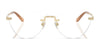 Ralph Lauren RL5134 Eyeglasses / Shiny Antique Gold №9153 / Size 54