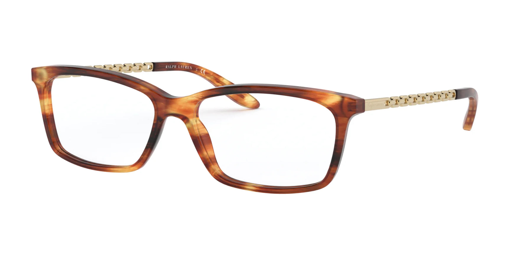 Ralph Lauren RL6198 Eyeglasses Shiny Striped Havana Ralph Lauren RL6198 Eyeglasses Shiny Striped Havana