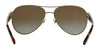 Ralph Lauren RL7047Q Sunglasses | Size 58 / Shiny Pale Gold №9116T5 / Gradient Brown (Polarized) (3P 14%)