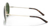Ralph Lauren RL7072 Sunglasses | Size 55 / Shiny Sanded Pale Gold №931665 / Dark Green (3N 9.7%)