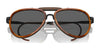Ralph Lauren THE ROADSTER RL7080Q Sunglasses | Size 58 / Burled Wood / Grey (3N 12%) №9304B1