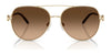 Ralph Lauren RL7087 Sunglasses | Size 59 / Shiny Pale Gold / Brown Gradient Grey Mirror Gold (3N 15.4%) №94766Y