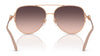 Ralph Lauren RL7087 Sunglasses | Size 59 / Shiny Pale Gold / Brown Gradient Grey Mirror Gold (3N 15.4%) №94766Y