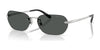 Ralph Lauren RL7089 Sunglasses | Size 59 / Shiny Silver / Grey (3N 11%) №900187