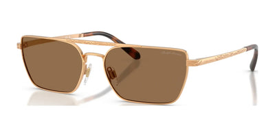 Ralph Lauren RL7092 Sunglasses Shiny Antique Gold / Light Brown