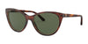 Ralph Lauren RL8186 Sunglasses | Size 55 / Shiny Striped Havana / Bottle Green (3N 9.7%) №500771