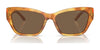 Ralph Lauren THE AUDREY RL8206U Sunglasses | Size 57 / Cream Horn / Gradient Brown (3N 16%) №608413