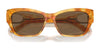 Ralph Lauren THE AUDREY RL8206U Sunglasses | Size 57 / Cream Horn / Gradient Brown (3N 16%) №608413