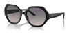 Ralph Lauren RL8208 Sunglasses | Size 55 / Shiny Black / Gradient Blue Mirror Silver (2N 20%) №5001V6