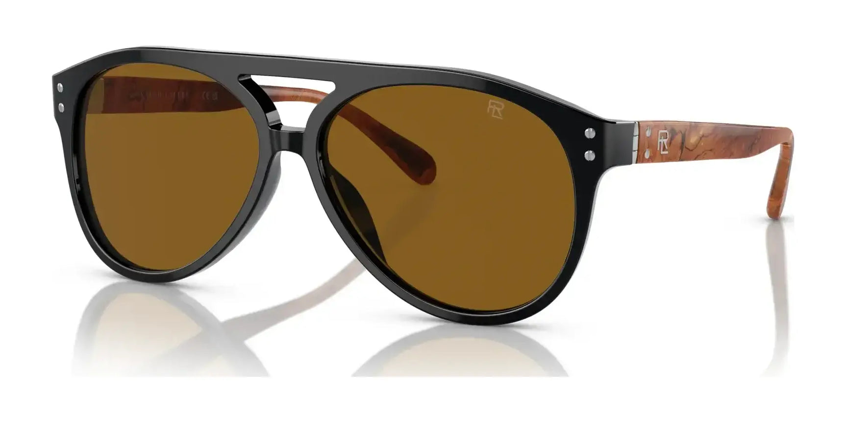 Ralph Lauren THE CRUISER RL8211U Sunglasses Black / Brown Ralph Lauren THE CRUISER RL8211U Sunglasses Black / Brown