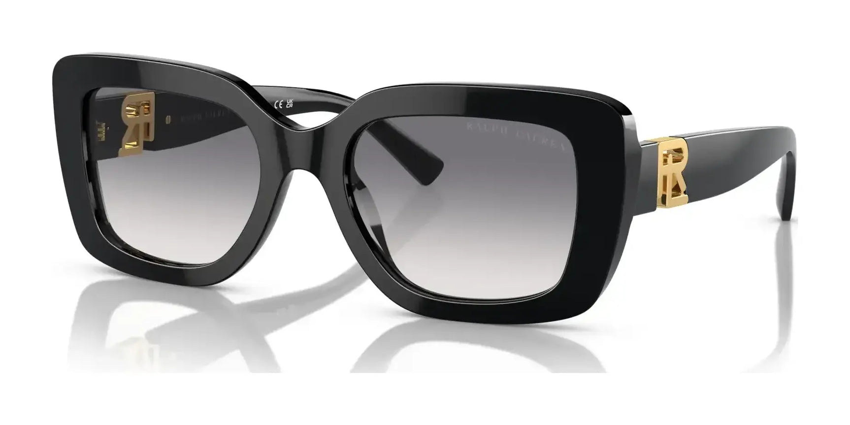 Ralph Lauren THE NIKKI RL8217U Sunglasses Black / Gradient Purple Ralph Lauren THE NIKKI RL8217U Sunglasses Black / Gradient Purple