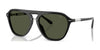 Ralph Lauren THE HUGH RL8219U Sunglasses | Size 58 / Shiny Black / Green (3N 13.2%) №500131