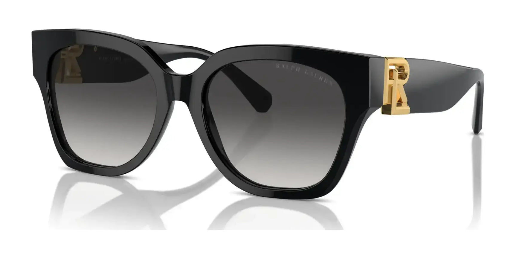 Ralph Lauren THE OVERSZED RICKY RL8221 Sunglasses Black / Grey Gradient Ralph Lauren THE OVERSZED RICKY RL8221 Sunglasses Black / Grey Gradient
