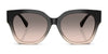 Ralph Lauren THE OVERSZED RICKY RL8221 Sunglasses | Size 55 / Black / Grey Gradient (3N 13.2%) №50018G