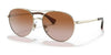 Ralph RA4135 Sunglasses | Size 55 / Shiny Pale Gold №911613 / Gradient Brown (2N 25.5%)