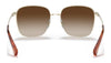 Ralph RA4136 Sunglasses | Size 57 / Shiny Pale Gold №911613 / Gradient Brown (3N 16%)