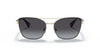 Ralph RA4137 Sunglasses / Shiny Black №94438G / Gradient Grey (3N 15.2%) / Size 56