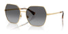 Ralph RA4138 Sunglasses | Size 58 / Shiny Gold / Gradient Grey (Polarized) (3P 13%) №9004T3