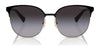 Ralph RA4140 Sunglasses | Size 57 / Shiny Gold №941113 / Gradient Brown (3N 16%)