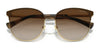 Ralph RA4140 Sunglasses | Size 57 / Shiny Gold №941113 / Gradient Brown (3N 16%)