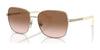 Ralph RA4141 Sunglasses | Size 58 / Shiny Pale Gold №911613 / Gradient Brown (2N 25.6%)