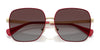 Ralph RA4142 Sunglasses | Size 59 / Shiny Pale Gold / Brown Mirror Gradient (2N 26.8%) №9116B8