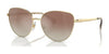 Ralph RA4144 Sunglasses | Size 58 / Shiny Pale Gold / Gradient Brown Mirror Silver (2N 26.8%) №9116B8