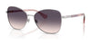 Ralph RA4147 Sunglasses | Size 58 / Shiny Silver / Lillac Pink Gradient (2N 23.3%) №900136